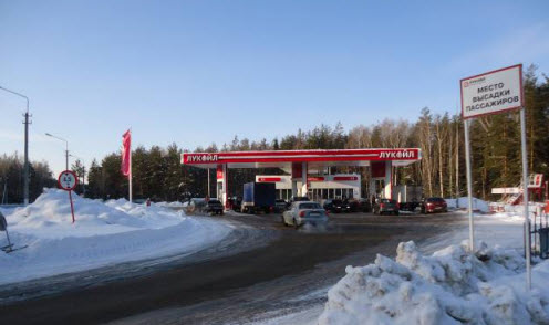 АЗС Лукойл на трассе Р73