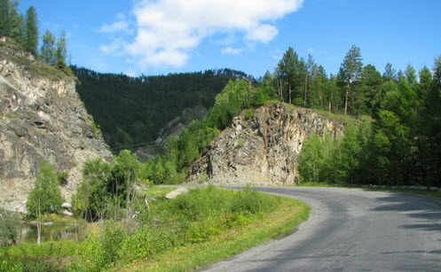 Трасса А161, маршрут Абакан Ак-Довурак, западные саяны