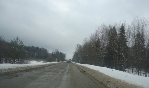 Трасса М8 Холмогоры Вологодская область