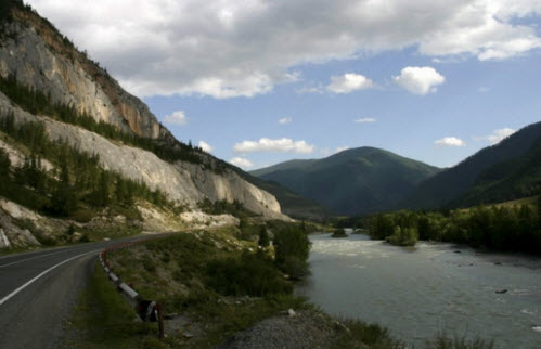Дорога М 52 Чуйский тракт, горная трасса