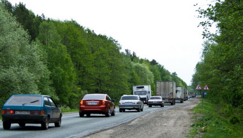 трасса М5, карта трассы М5