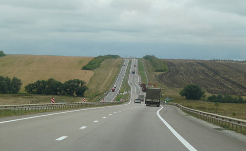 Трасса М4, рядом с Кравцово, дорога М4 Дон