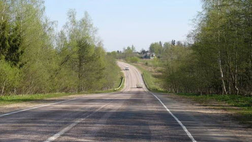 Трасса Р41, недалеко от Луги, дорога Р41 Трасса Р41, недалеко от Луги, дорога Р41