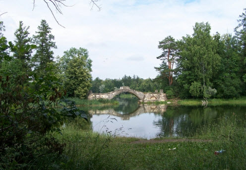Горбатый мост, Гатчина, трасса М20 Псков