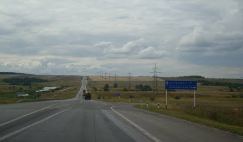 Трасса Р226 возле Самары, дорога р226