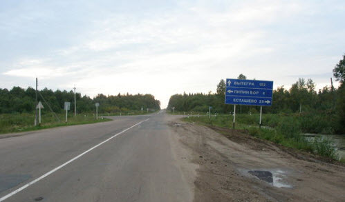 Дорога Р5, трасса Р5, Липин Бор