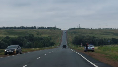 Трасса Р224, дпс в Оренбургской области