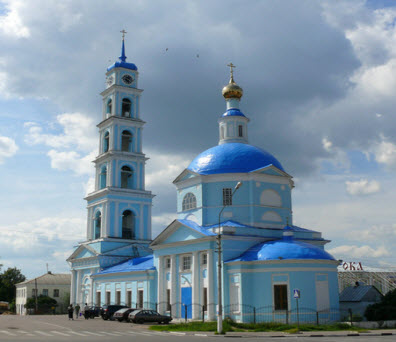 Введенская церковь, Кашира, трасса Р115 Введенская церковь, Кашира, трасса Р115