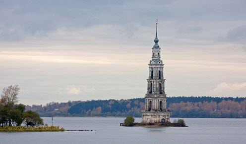 Колокольня Никольского собора, Калязин, трасса Р86