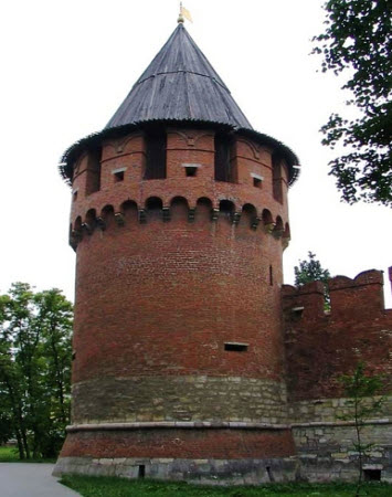 Никитская башня, Тульский кремль, трасса М2