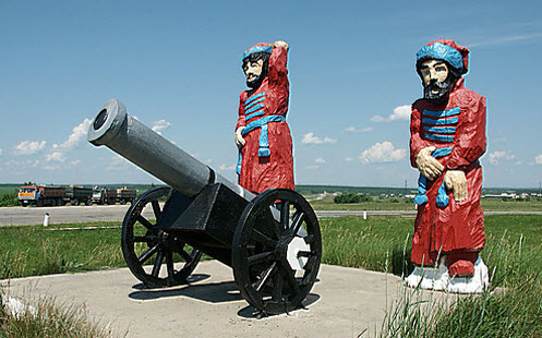 Памятник стрельцам, трасса Р208, въезд в Аткарск