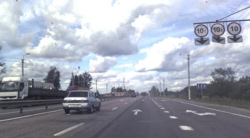Трасса Петербург - Москва, трасса М10