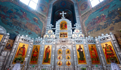 Хрустальный иконостас, Дядьково, трасса Р68