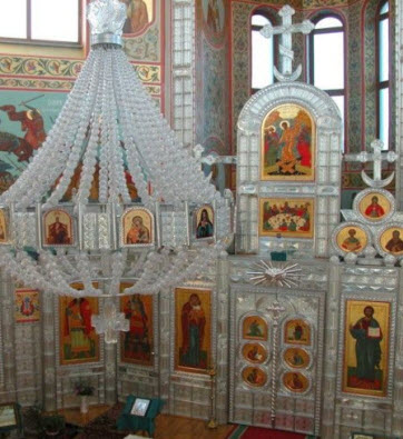 Хрустальный иконостас храм иконы Неопалимая Купина, трасса Р68