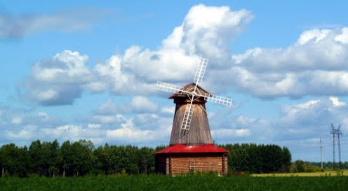 Ветряная мельница, Трасса Р404, Дубровное