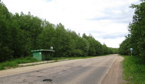 Трасса Р116, остановка Вандышево Трасса Р116, остановка Вандышево
