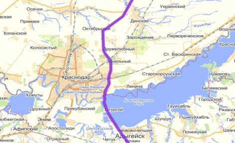 Объезд Краснодара трасса Дон