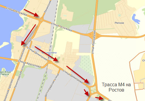 Схема проезда Воронеж, часть 2