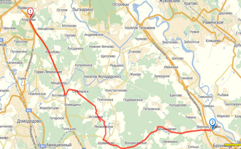 схема объезда пробки на трассе М5 Подмосковье