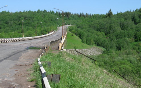 Мстинский мост, трасса Р53