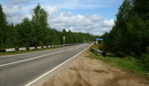 трасса р-168, мост через реку Быстрицу