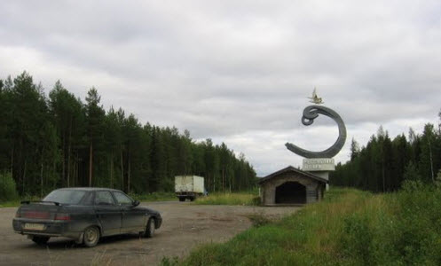 трасса р27, граница Коми и Архангельской области
