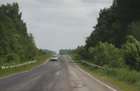 Трасса Р104, участок возле Калязина