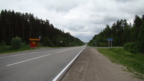 дорога р231, поворот на Большие Алгаши