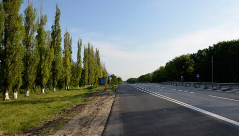трасса М2 перед Нехотеевкой