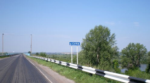 трасса р231, мост через Суру