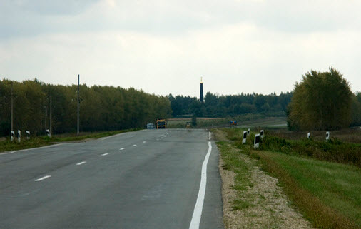 трасса р145 возле Куликова Поля