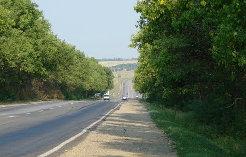 трасса М23 возле парка Танаис