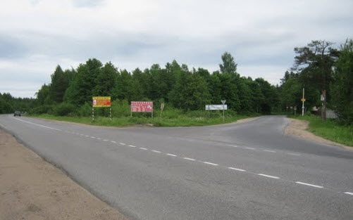 трасса а128 возле с. Проба