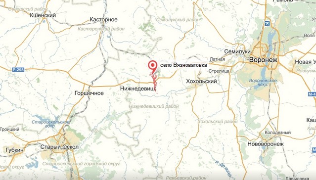 карта трассы р298 пробка