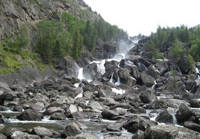 водопад учар
