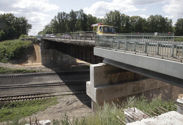 ремонт путепровода на трассе Тула новомосковск