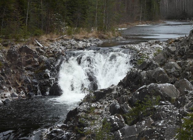 водопад кивач карелия