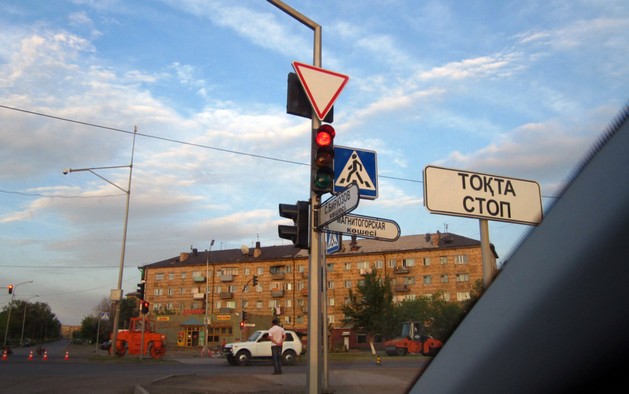 на дорогах караганды