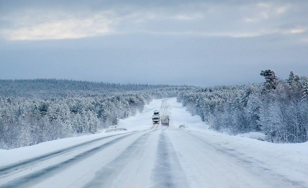 зимняя дорога м18