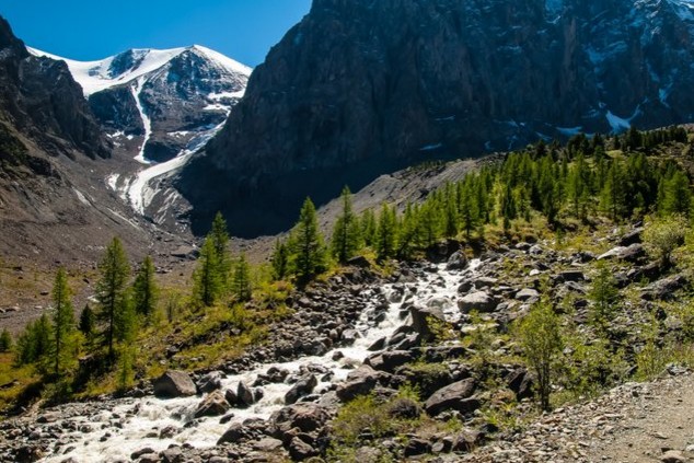 Река Актру, горный алтай
