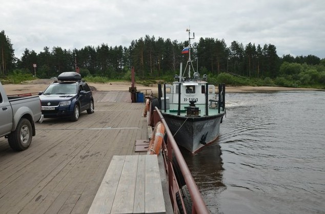 паром через вычегду