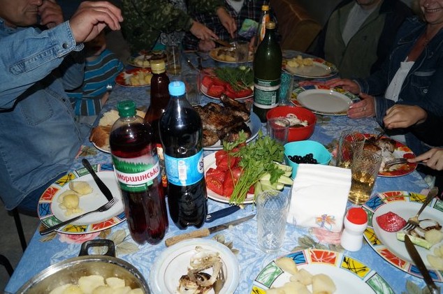 вечернее застолье