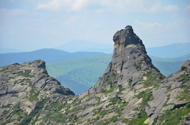 Пик Орешек с перевала Художников