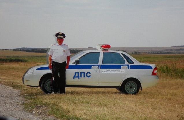 картонный полицейский