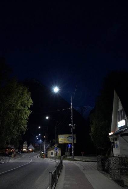 домбай ночью