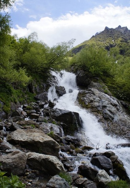  Чучхурский водопад домбай