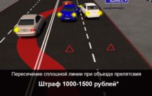 пересечение сплошной