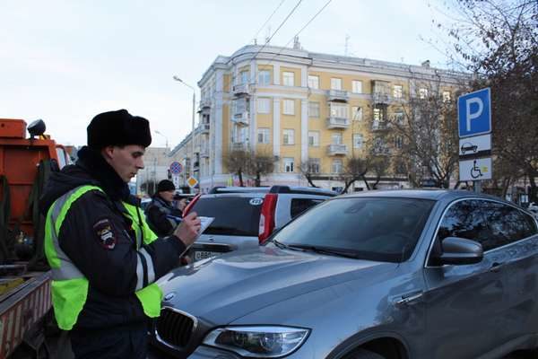 штраф за неправильную парковку