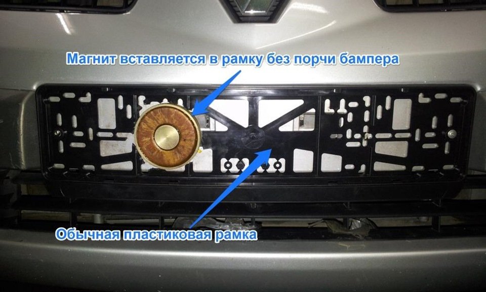 Для чего используют магниты на номерах авто