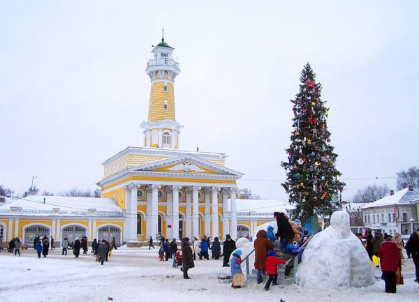 зимние гуляния в Костроме